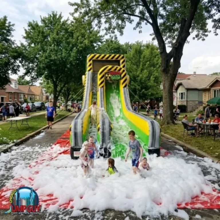 20Ft Caustic Drop Foam Machine Water Slide Featured rental for Deerfield IL events in ZIP code 60015