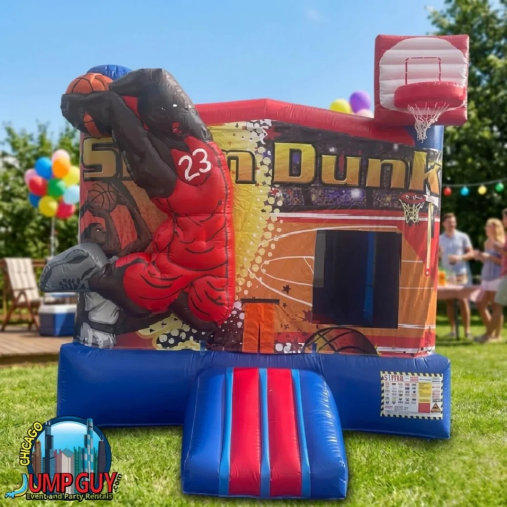 Chicago Basketball Bounce House rental for Deerfield IL events in ZIP code 60015