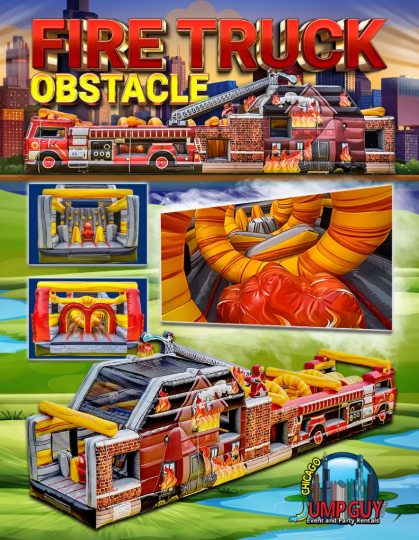 Firetruck Obstacle Course rental for Deerfield IL events in ZIP code 60015