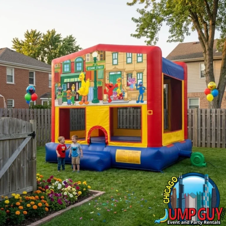 Sesame Street Bounce House Featured rental for Deerfield IL events in ZIP code 60015