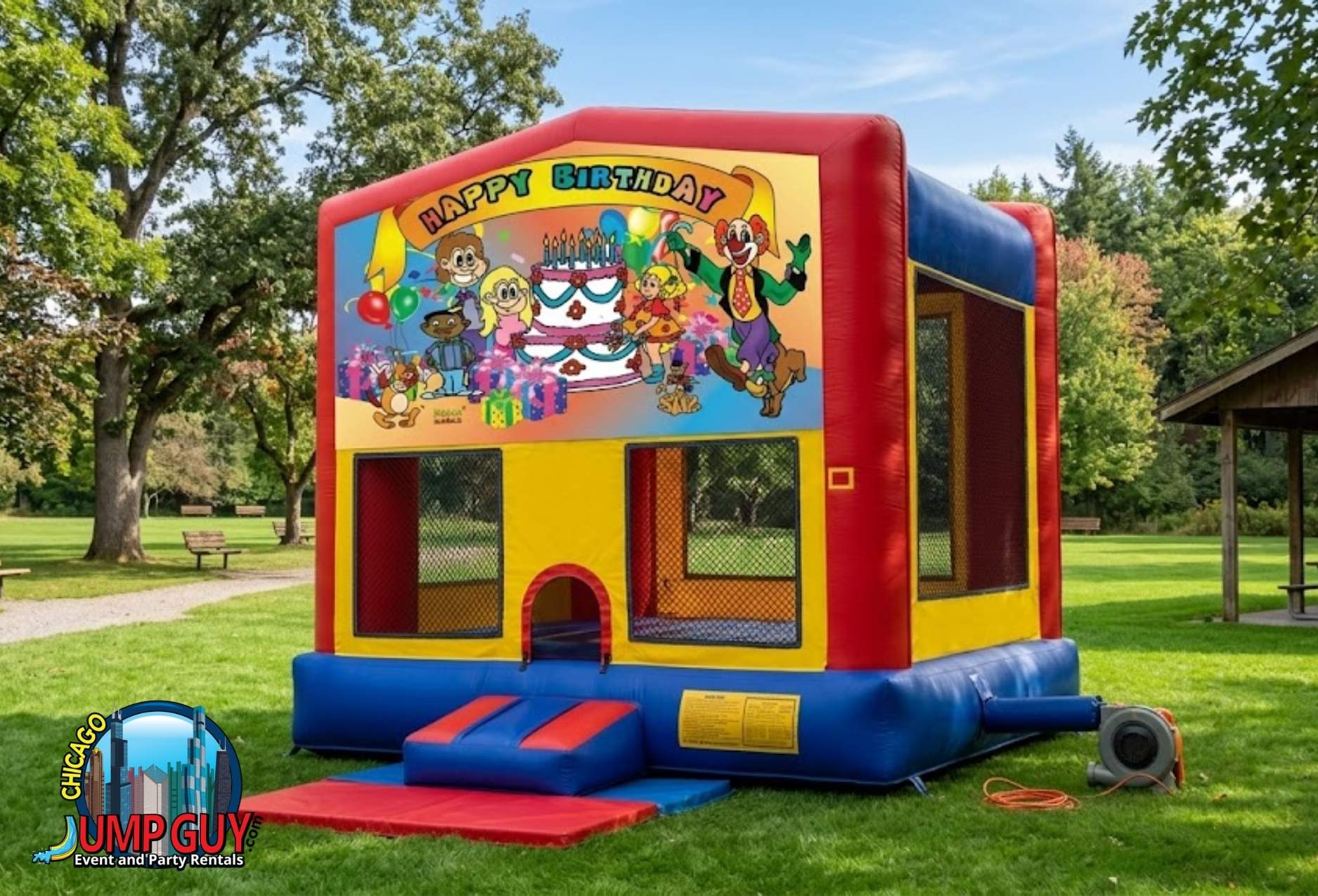 Standard Bounce House Grid rental for Deerfield IL events in ZIP code 60015