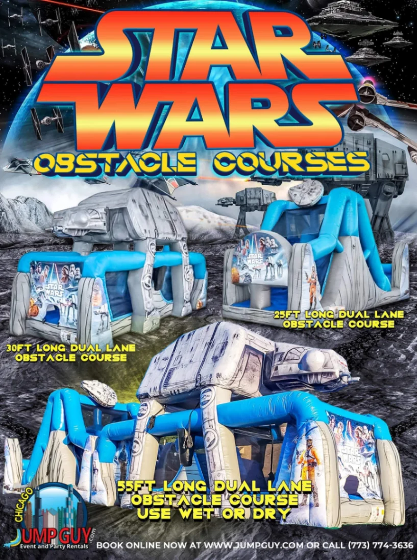 Star Wars Inflatable Obstacle Course rental for Deerfield IL events in ZIP code 60015